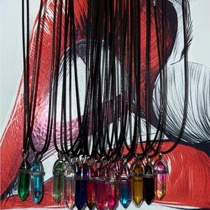 Vibrant Crystal Pendant Necklace